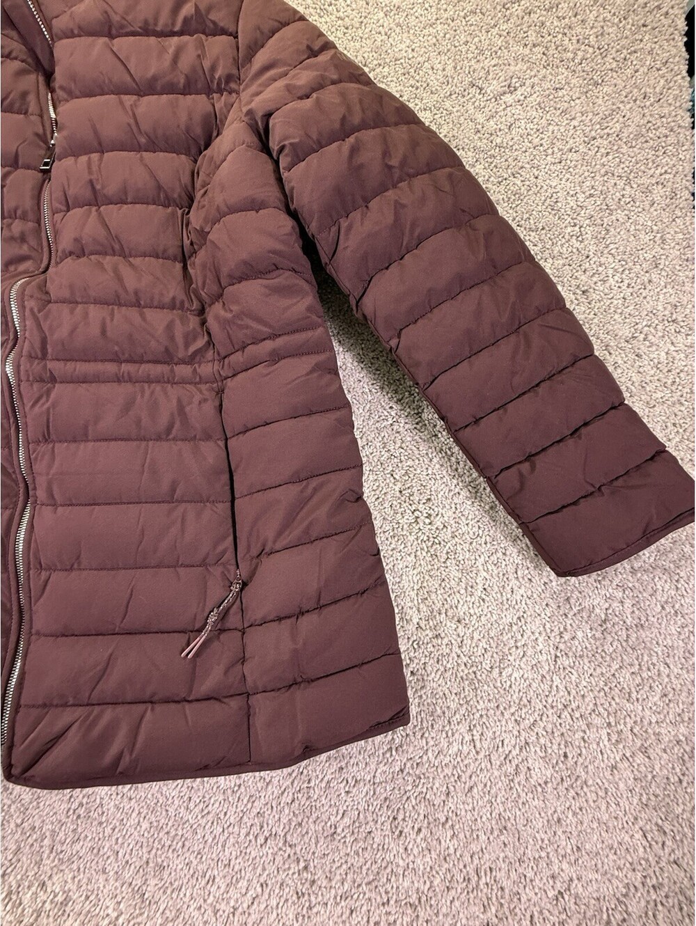 NWOT Nautica Women’s Puffer Jacket Size XL Burgundy - Picture 4 of 14